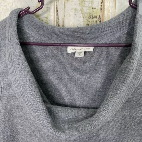 Coldwater Creek Cowl Neck Sweater Dress Small 6/8 - Picture 2 of 5